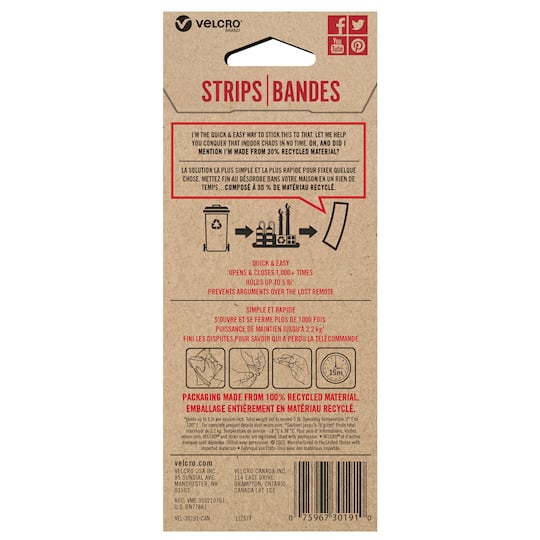 VELCRO® Brand Recycled Strips